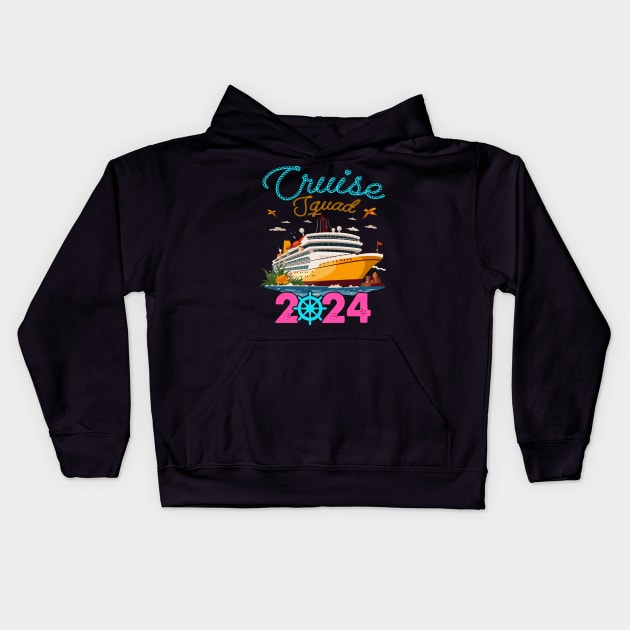 Custom Cruise Squad 2024 Tee Cruise Squad Tee Custom Cruise Squad Group Outfit for 2024 Season Family Cruise Outfit Kids Hoodie by ttao4164